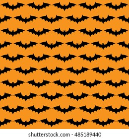 Halloween seamless background with bat.

