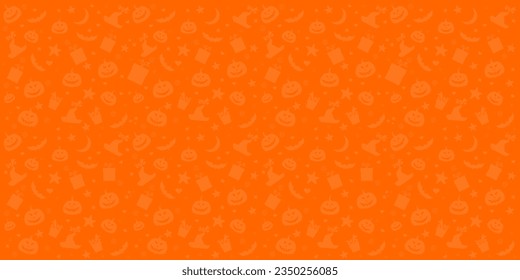 Halloween seamless background with bats and pumpkin. Good for textile fabric design, wrapping paper, website wallpapers, textile, wallpaper and apparel. vector illustration