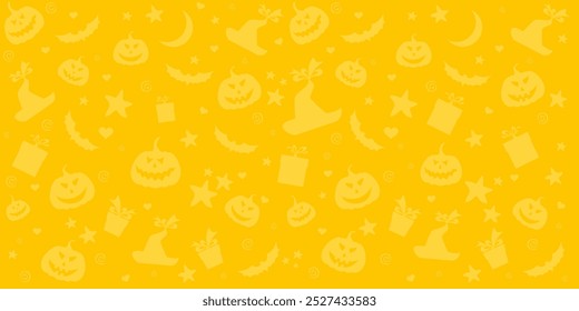 Halloween nahtloser Hintergrund mit Fledermäusen und Kürbis. Gut für textile Stoffgestaltung, Umschlagpapier, Website Tapeten, Textil, Tapete und Bekleidung. Vektorgrafik