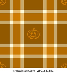 Halloween seamless background with pumpkin for textile fabric design, wrapping paper, website wallpapers, textiles, wallpaper and apparel.