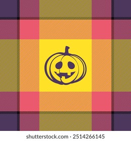 Halloween seamless background with pumpkin for textile fabric design, wrapping paper, website wallpapers, textiles, wallpaper and apparel.