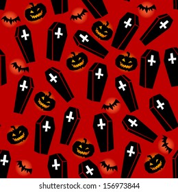 Halloween seamless background vector