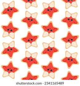 Halloween seamless cookie pattern seamless pattern satan candy 