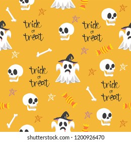 Halloween seamless design elements pattern