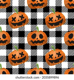 Halloween Seamless. Halloween festival background. Seamless Halloween pattern. Halloween pattern seamless wrapping paper, website banner. Black and white