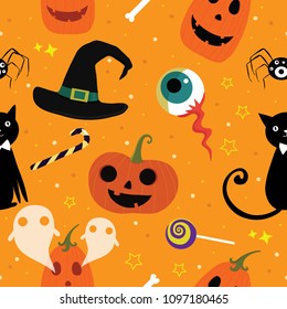 Halloween seamless pattern