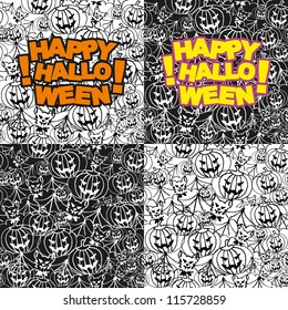 halloween seamless pattern