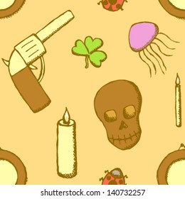 Halloween seamless pattern