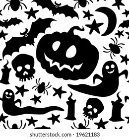 Halloween seamless pattern