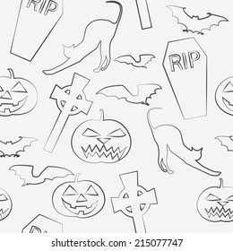 Halloween seamless pattern