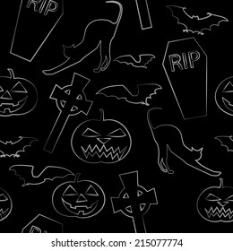 Halloween seamless pattern