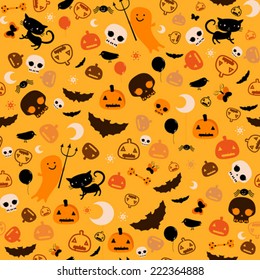 halloween seamless pattern