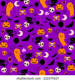 halloween seamless pattern