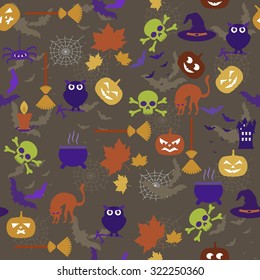 Halloween seamless pattern