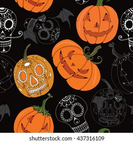 Halloween seamless pattern