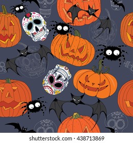 Halloween seamless pattern