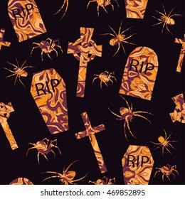 Halloween seamless pattern