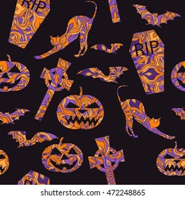 Halloween seamless pattern