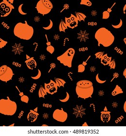 Halloween seamless pattern