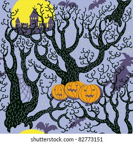 Halloween Seamless Pattern.