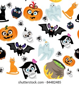 Halloween seamless pattern