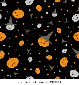 halloween seamless pattern