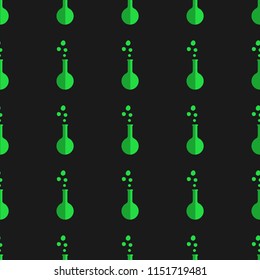 Halloween seamless pattern with alchemy bottles. Nice and beautiful vector graphic illustration