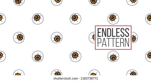 Halloween seamless pattern with all-seeing eye. Cute vector background for decoration halloween cadrs, package paper, flyer. 