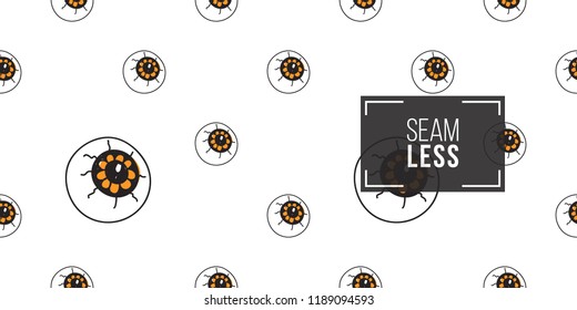 Halloween seamless pattern with all-seeing eye. Cute vector background for decoration halloween cadrs, package paper, flyer. 