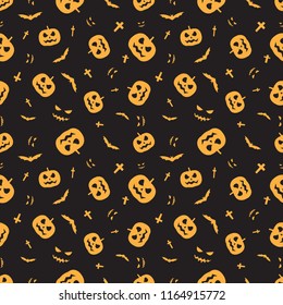 Halloween seamless pattern background