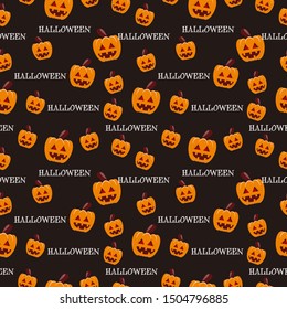Halloween Seamless Pattern. Halloween Background