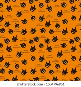 Halloween Seamless Pattern. Halloween Background