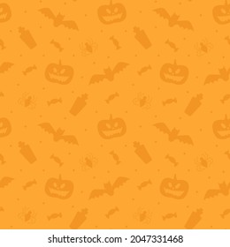 Halloween seamless pattern or background