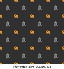 halloween seamless pattern background design