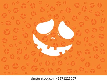 halloween seamless pattern background with pumpkin