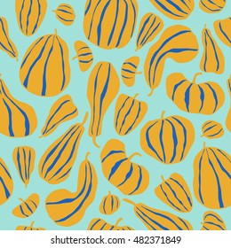 Halloween seamless pattern. Background with pumpkin.