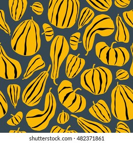 Halloween seamless pattern. Background with pumpkin.