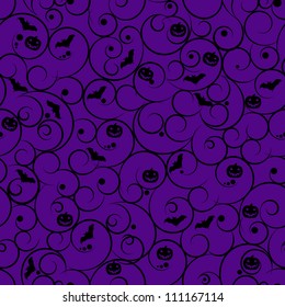 Halloween seamless pattern background vector illustration