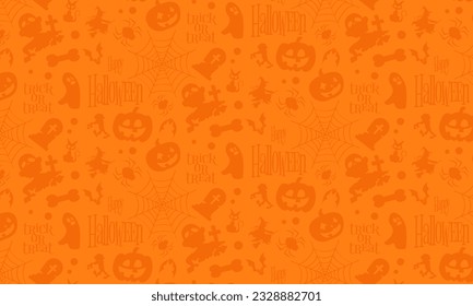 Halloween seamless pattern background, vector illustration