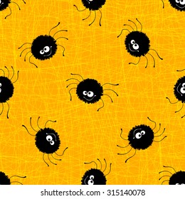 Halloween seamless pattern background. Vector illustration 