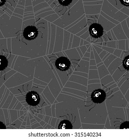 Halloween seamless pattern background. Vector illustration 