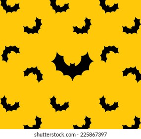 Halloween seamless pattern with bat