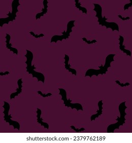 Halloween seamless pattern. Halloween seamless bat pattern. Seamless Halloween Pattern with bat. Happy Halloween 31st October.