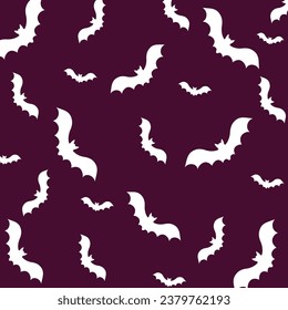 Halloween seamless pattern. Halloween seamless bat pattern. Seamless Halloween Pattern with bat. Happy Halloween 31st October.