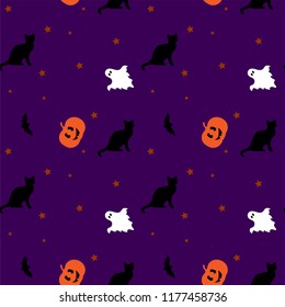 Halloween seamless pattern.Can be used for wallpaper, web page background, surface textures.