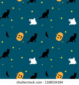 Halloween seamless pattern.Can be used for wallpaper, web page background, surface textures.