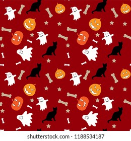 Halloween seamless pattern.Can be used for wallpaper, web page background, surface textures.