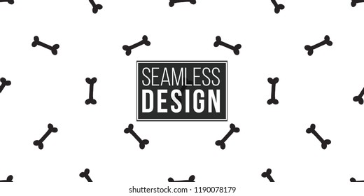 Halloween seamless pattern with black bone. Cute vector background for decoration halloween cadrs, package paper, flyer. 