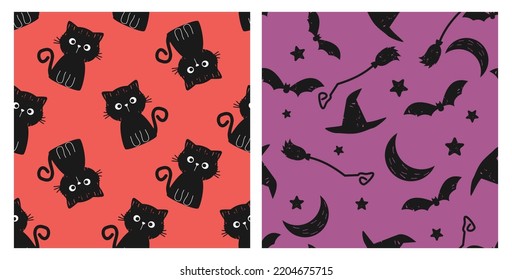 Halloween seamless pattern and