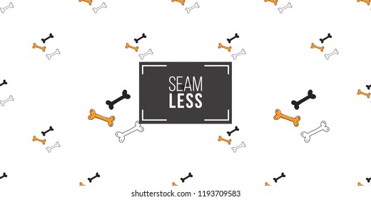 Halloween seamless pattern with bones. Cute vector background for decoration halloween cadrs, package paper, flyer. 